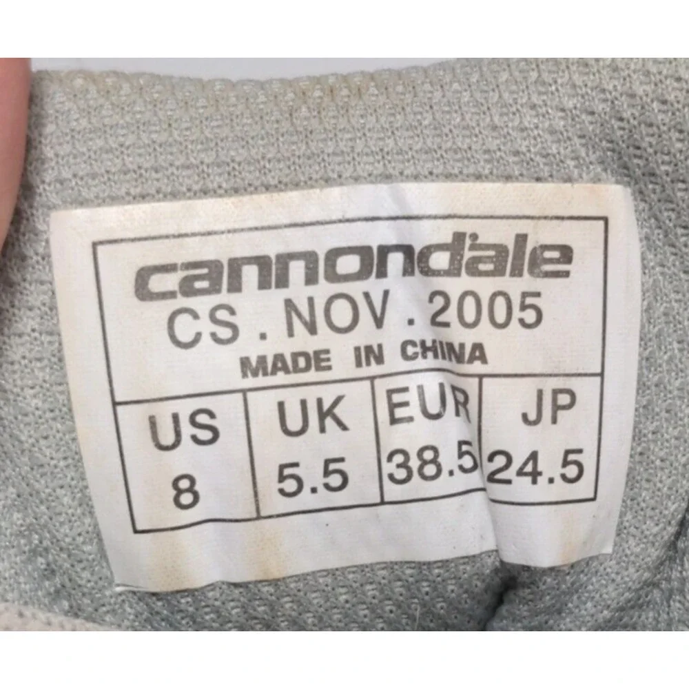 Cannondale‎ Women CS Mountain Biking Cycling Racing Shoes Size 8 Gray Blue